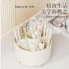 360-degree rotating storage box stationery living room cosmetics can be stored storage new experience goodbye messy (blue) view 3