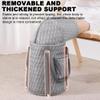 TT-YEL Knee Height Portable Foot Bath, Foldable Foot Soaking Bucket with Handle, Foot Spa for Men And Women, Travel Foot Bath Foot Washing Bag, Foot Care Foot Bath Bucket,Gray view 2