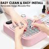Pink Nail Dust Collector with Reusable Filter for Gel Polish Removal view 2