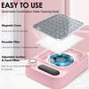 Pink Nail Dust Collector with Reusable Filter for Gel Polish Removal view 3