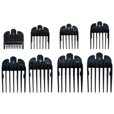 Clipper Guards Set for Hair Clippers - 1/8" to 9/8" (3mm to 25mm) Hair Cutting Guards, Compatible with Most Clippers, Includes 8 Sizes for Precision Haircuts