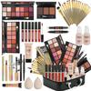 All in One Makeup Kit for Women Full Kit,Makeup Set for Women, Includes Eyeshadow Palette/Foundation/lip gloss/Eyeliner/Mascara/makeup Brush,Makeup Gift Set for Christmas & Birthday&Holiday&Everyday. view 1