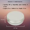 100ml Aluminium Cosmetic Cream Containers with Threaded Lid & EPE Liner, Pack of 10 | Reusable Storage & Packing Jars for Creams, Balms, Scrubs, Waxes view 3