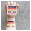 10Pcs/Set Ecuador South Korea Football Temporary Tattoo National Flag Sticker Women Men World Game Activities(Yellow blue) view 4
