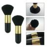 2PCS Powder Makeup Brush,Kabuki Makeup Brush Set,Large Powder Brushes with Gold Ferrule,Blush Brush, Single Large Brush For Blending Makeup(Black) view 3