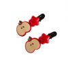 Apple Hair Clips Cute Star Hair Barrettes for Women Kawaii Cartoon Hair Accessories 2PCS (Apple01) view 1