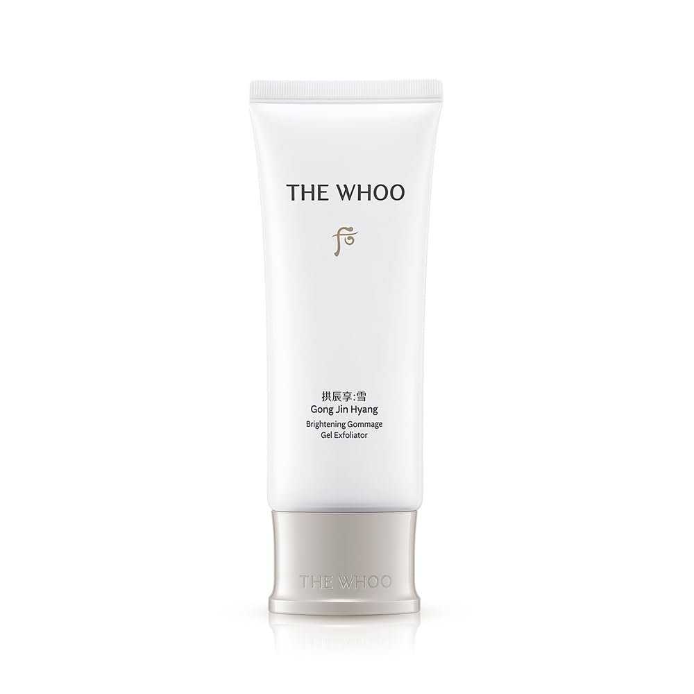 THE WHOO Gong Jin Hyang Brightening Gommage Gel Exfoliator | Smoothing & Radiance-Refining Exfoliator with Niacinamide, Panthenol, and Cellulose Beads
