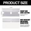 LECEHIVO 1200 Pcs Single Edge Razor Blades Industrial Straight Edge Replacement Scraper Box Cutter Glass Paint Scraper Blades for Removing Stickers Decals Labels view 2