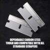 LECEHIVO 1200 Pcs Single Edge Razor Blades Industrial Straight Edge Replacement Scraper Box Cutter Glass Paint Scraper Blades for Removing Stickers Decals Labels view 3