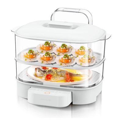TEOYETTSF Electric Steamer Multifunctional Household Electric Steamer Food Warmer Electric Steamer