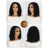 12 Inch Short Afro Curly Faux Locs Braided Wig | Full Lace Front Glueless Knotless Box/Twist Braids | Flame Retardant & Lightweight Pre-Plucked Hairline | Dreadlock Wig With Baby Hair (1B, 12inch) view 2