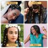 100 Pcs Gold Hair Jewelry Braid, Gold Dreadlock Beads Hair Accessories Rings Clips Dread Locks Metal Braiding Cuffs Adjustable Braiding Cuffs for Women Girls Braid Decoration view 2