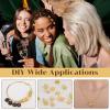 100 Pcs Gold Hair Jewelry Braid, Gold Dreadlock Beads Hair Accessories Rings Clips Dread Locks Metal Braiding Cuffs Adjustable Braiding Cuffs for Women Girls Braid Decoration view 3