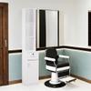 BarberPub Locking Wall Mount Hair Styling Barber Station Drawer Storage Beauty Salon Spa Equipment 3036-1 (White(Handle Left)) view 2