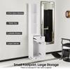 BarberPub Locking Wall Mount Hair Styling Barber Station Drawer Storage Beauty Salon Spa Equipment 3036-1 (White(Handle Left)) view 4