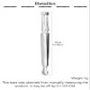 QWALIT 1pcs Piercing Assistant Tool Barbell Jewelry Clamps Pliers Piercing Catch Stainless Steel Tweezers for Tongue Rings Labret Lip Studs Flat Back Earrings Holder Changing Jewelry Removal Tools view 2