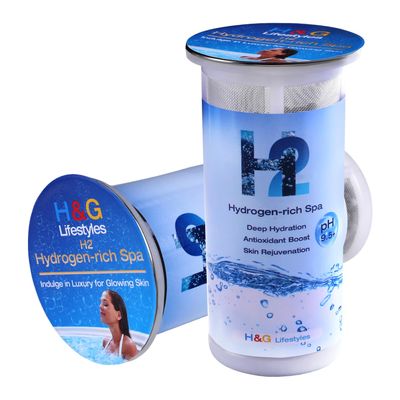 H&G Lifestyles Hydrogen Bath Tablets, H2 Hydrogen Water for Bathing SPA,Hydrogen-Rich Balls Improves Skin Glow Deep Hydration Anti-Aging Stress Relief 2 Packs