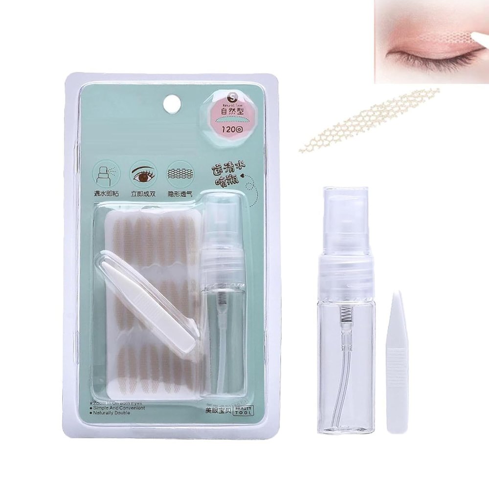 2025 New Glue-Free Ultra Natural Invisible Double Eyelid Sticker,Invisible Double Eyelid Sticker,Waterproof Invisible Eyelid Tape for Hooded Eyes, Invisible Eyelid Lifter Strips (S)
