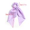 12 PCS Knotted Bow Hair Scrunchies Elastic Hair Ties Bands Satin Hair Ribbon Scrunchy Ponytail Holder Hair Accessories for Women Ladies Girls, Dark Pink view 2
