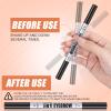 Microblading Eyebrow Pen, Eyebrow Pencil Brown Hair Like Natural Liquid Brow Contouring Pen, 2-in-1 Dual-Ended Long Lasting Eye Brow Filler Pencil with Precise 2 Micro-Fork-Tip (Black Brown) view 4