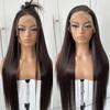 MITIMES 13x6 Brown Straight Lace Front Wigs Pre-Plucked Glueless Long Straight HD Lace Front Wig Synthetic Chocolate Wear And Go Lace Front Wig 32inch view 1