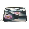 YVNKHKU Makeup Bag Women Toiletrie Showe Brush Skin Care Travel Organizer Purse Me Large Makeup Purse Accessories & ToteSmooth curves, rotating flowers view 1