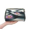 YVNKHKU Makeup Bag Women Toiletrie Showe Brush Skin Care Travel Organizer Purse Me Large Makeup Purse Accessories & ToteSmooth curves, rotating flowers view 4