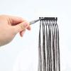 20" 6D Hair Extensions 6D Human Hair Extensions for Fast Hair Extension High End Connection Technology Human Hair Extensions 4 Rows,Metallic,50CM(20 INCH) view 3