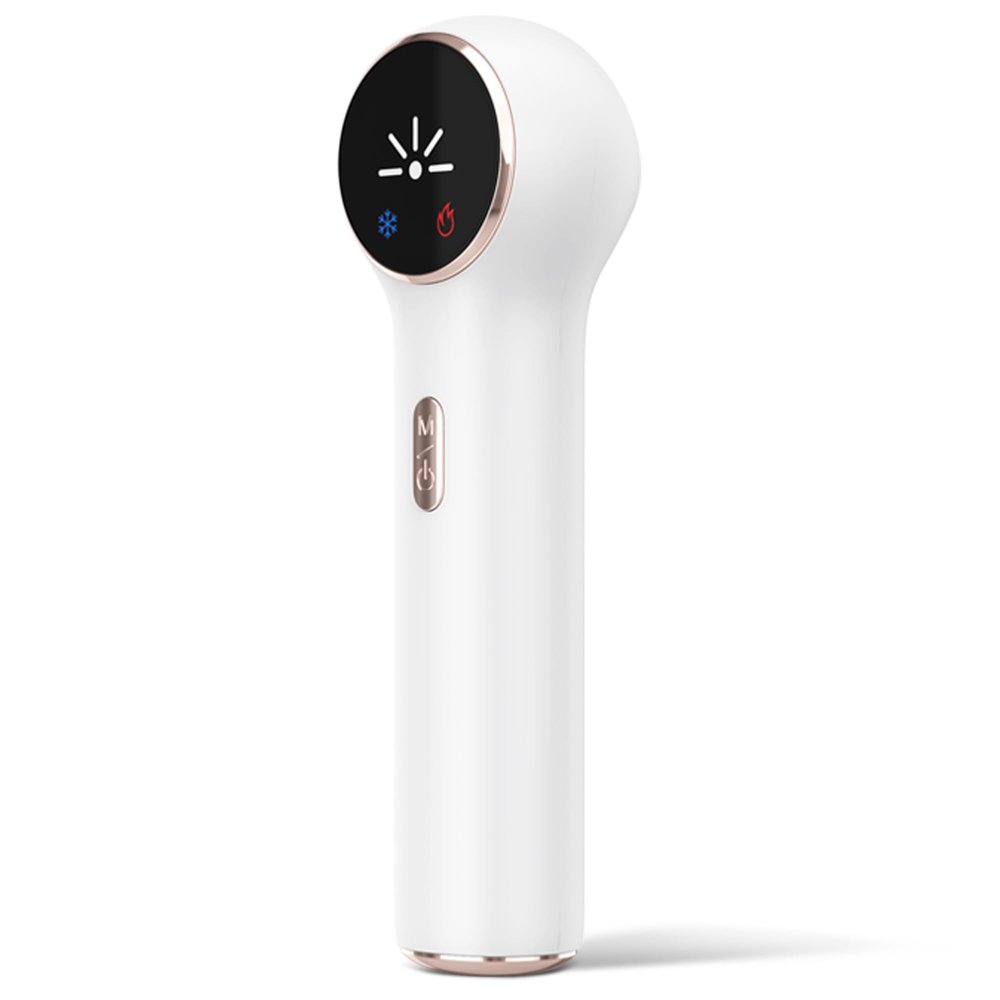 Hot & Cold Face Depuffing Wand 2 Modes Skincare Tool, Face Roller and Eye Massager with 8C Cooling & 36C Warming to Reduce Dark Circles, Puffiness, Enhance Firmness & Boost Absorption