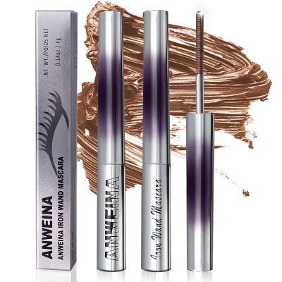 2PCS Upgrade Iron Wand Mascara, Telescopic Tubing Mascara Black Washable Metal WandMascara, 3D Curling Iron Wand Fiber Lash ExtensionMascara Non-Clumping Smudge-Proof Long Lasting No-Flake