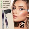 2PCS Upgrade Iron Wand Mascara, Telescopic Tubing Mascara Black Washable Metal WandMascara, 3D Curling Iron Wand Fiber Lash ExtensionMascara Non-Clumping Smudge-Proof Long Lasting No-Flake view 3