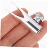 Ipetboom Cosmetic Pencil Sharpener Compact Metal Dual-Sided Design for Eyebrow Makeup Pencils Quick Easy Sharpening Tool for Home Go Use view 4