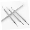 Ipetboom 3pcs Stainless Steel Nail Cuticle Remover Dual-ended Nail Pusher Cuticle Tools for Manicure and Pedicure view 2