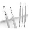 Ipetboom 3pcs Stainless Steel Nail Cuticle Remover Dual-ended Nail Pusher Cuticle Tools for Manicure and Pedicure view 3