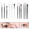 3pcs Precise Angled Eyeliners Brush Set For Stylish Eye Makeup Soft Synthetic Bristles For Beginners And Professional view 2