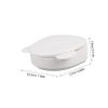 Healeved Portable Makeup Bag with Cat Ear Mirror Travel Makeup Organizer Compact Mirror for Hair Accessories with Cotton Swab Box Stylish view 2