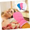 BATHVEVE 3pairs Paraffin Wax Mitts for Hand Spa Care Moisturizing Gloves for Dry Skin Treatment Reusable Exfoliating Hand Masks White Blue Pink Color Options view 3
