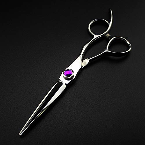 Hair Cutting, 6inch 6cr13 Steel Purple gem Cut Hair Salon Cutting Barber Thinning Shears Hairdressing