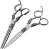 Barber Hair Trimming 6 Inch Hairdressing Hair Stylist Special Hairdressing Flat + Tooth Professional Authentic Tools Suit Hair Cutting Tools view 1