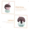 FRCOLOR Cute Lip Pencil Sharpener Angle Eyebrow Pencil Sharpener for Makeup Handheld Tool for Boy Girl and Adults Compact Design for Easy Use School Office view 3