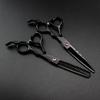 6 Inch Professional Barber Scissors, Black Hair Cutting Scissors & Thinning Shears, Ergonomic Hairdressing Shears for Salon, Home, Wet & Dry Hair Use view 2