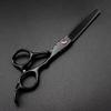 6 Inch Professional Barber Scissors, Black Hair Cutting Scissors & Thinning Shears, Ergonomic Hairdressing Shears for Salon, Home, Wet & Dry Hair Use view 3