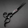 6 Inch Professional Barber Scissors, Black Hair Cutting Scissors & Thinning Shears, Ergonomic Hairdressing Shears for Salon, Home, Wet & Dry Hair Use view 4