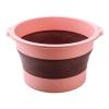 Foot Soaking Tub, Portable Foldable Massage Acupoint foot tub, for Home Dormitory Travel Lightweight (Roseate) view 1