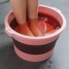 Foot Soaking Tub, Portable Foldable Massage Acupoint foot tub, for Home Dormitory Travel Lightweight (Roseate) view 3