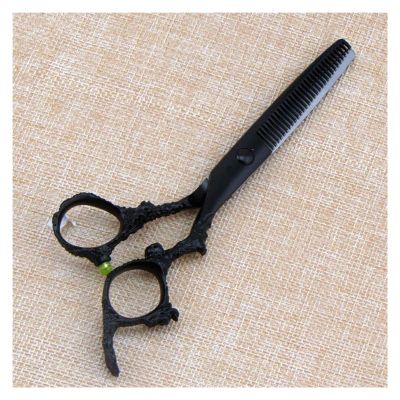 5.5 Inch 6 Inch Black Dragon Hair Cutting Haircut Thinning Haircut Flat Cut Hairdressing Hair Cutting Shears