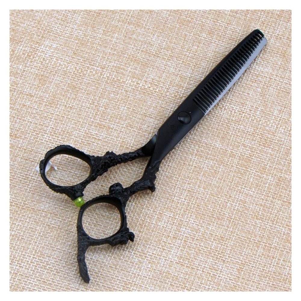 5.5 Inch 6 Inch Black Dragon Hair Cutting Haircut Thinning Haircut Flat Cut Hairdressing Hair Cutting Shears