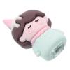 IWOWHERO Cute Girl Shaped Makeup Pencil Sharpener Manual Handheld Dual Sharpener for Eyeliner Brow Pencils Compact Design for School and Boys and Girls and Efficient for Everyday Use view 1