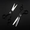 Professional Hair Cutting Shears, Professional Japan 440c Steel 6 '' Black Cut Hair Scissors Cutting Barber Tools Haircut thinning Shears Hairdressing Scissors view 3