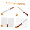 FRCOLOR Wooden Handle Hair Removal Wax Applicator Portable Body Hair Removal Spatula Stainless Steel Waxing Wand view 2